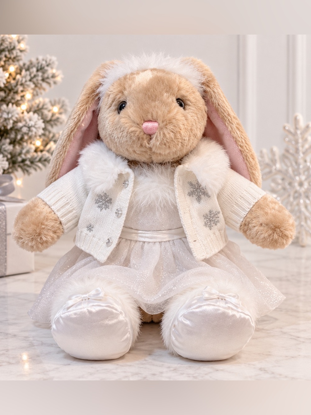 Build-A-Bear Winter Snowflake Outfit Sweater Skirt Slippers Plush NOT Included